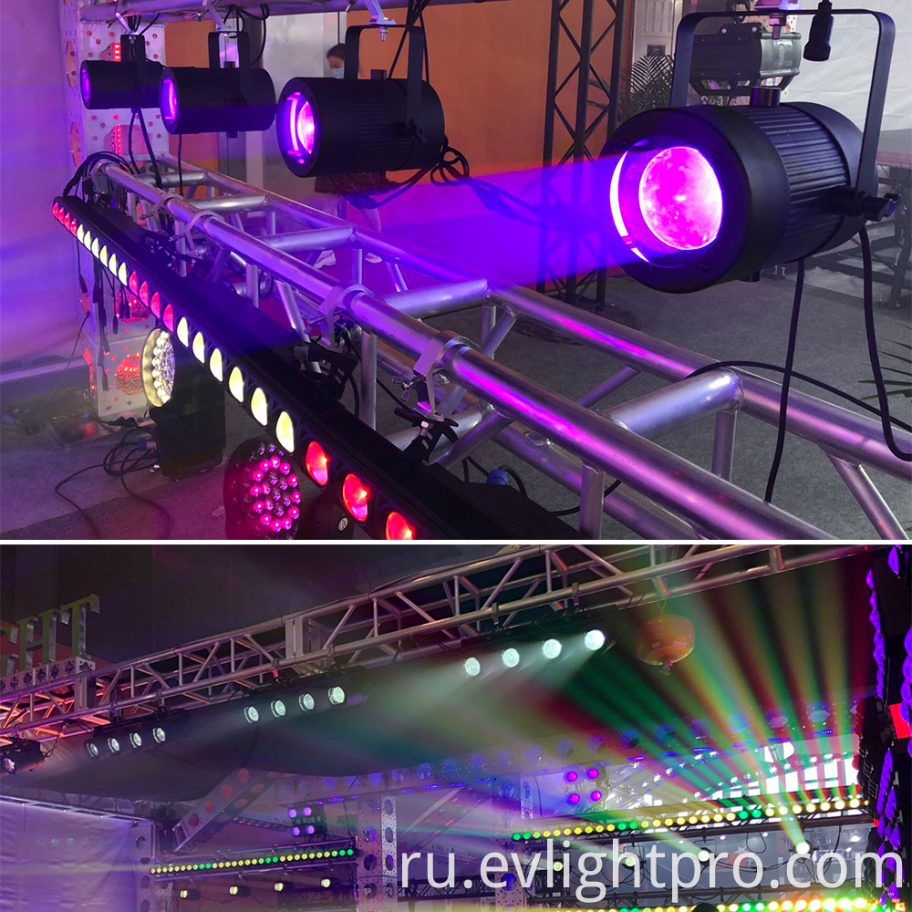 60Watt Zoom Pixel Par Par Can Cange Lights с контролем DMX для живых концертов